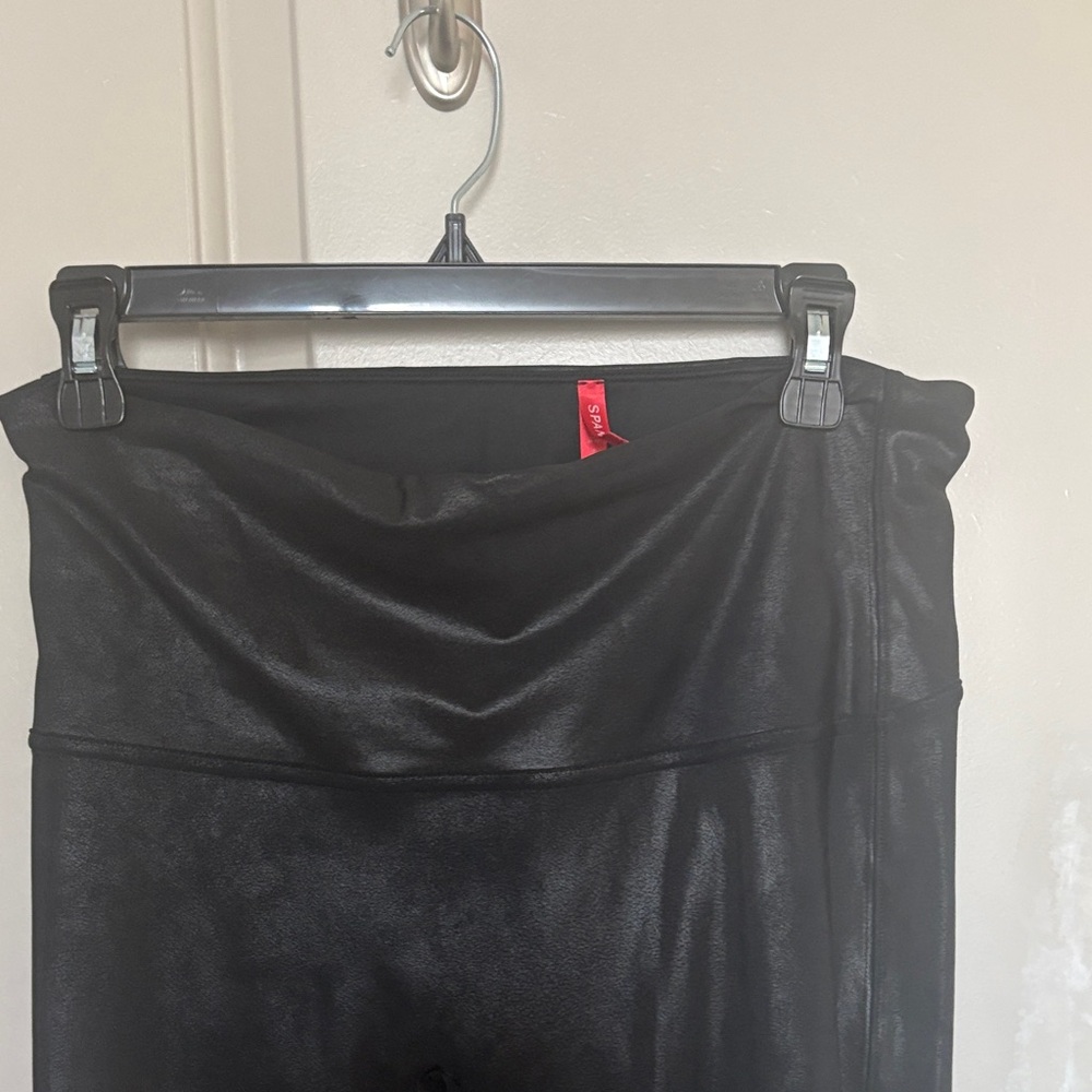 Spanx Faux leather leggings SZ XL